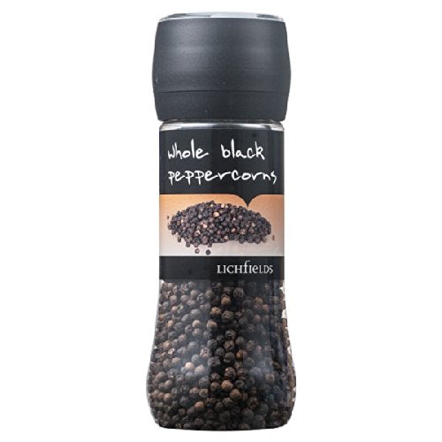 Lichfields Whole Black Peppercorn Grinder, 200g