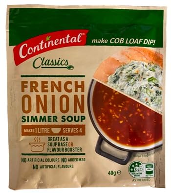 Continental Classics French Onion Simmer Soup, Powder Form, Makes 1 Litre, Serves 4, 40g
