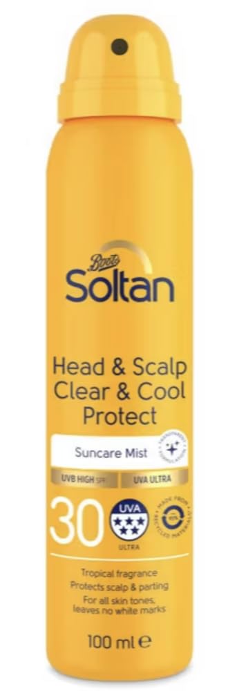 Soltan Head & Scalp Clear & Cool Protect Suncare Mist SPF30 100ml - Ultimate Sun Protection for Your Scalp