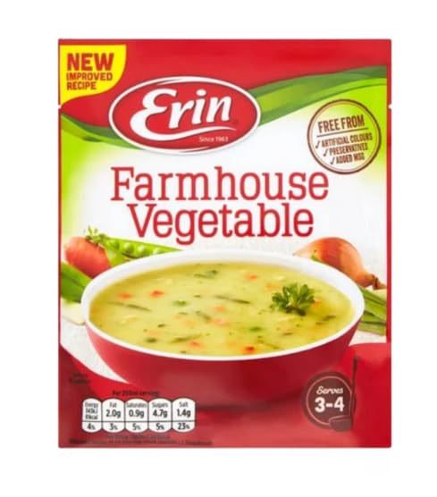 Erin Farmhouse Vegetable Soup, New Improved Recipe, Free from Artificial Colours and Preservatives, 75g