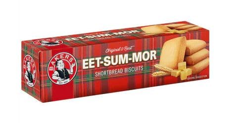 Bakers Eet-Sum-Mor Shortbread Biscuits, Original & Best, 200g