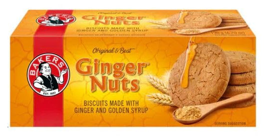 Bakers Ginger Nuts Biscuits with Ginger and Golden Syrup, 190g