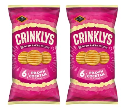 Jacobs Crinklys Prawn Cocktail Flavour Oven Baked Snacks