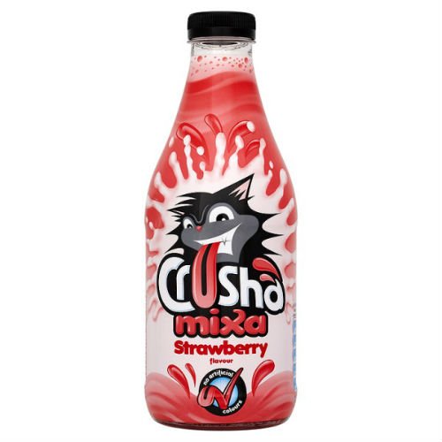 Crusha Mixa Strawberry Flavour Milk Shakes 1 Litre