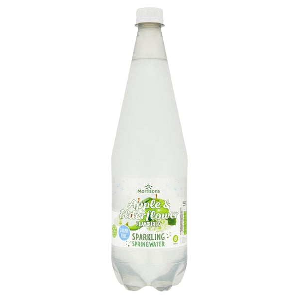 Morrisons Sparkling Apple & Elderflower No Added Sugar Spring Water 1l