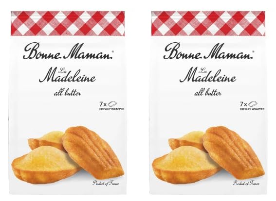 Bonne Maman La Madeleine All Butter Cakes, Freshly Wrapped - Pack of 2