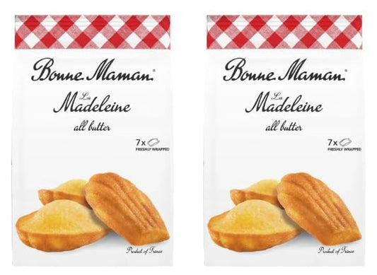 Bonne Maman La Madeleine All Butter Cakes, Freshly Wrapped - Pack of 2