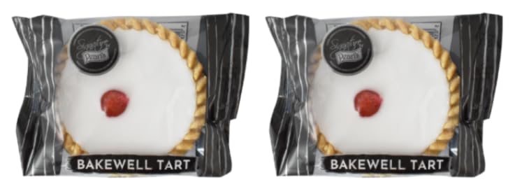 Bakewell Tart, Classic Iced Pastry with Cherry, Individually Wrapped, Pack of 2
