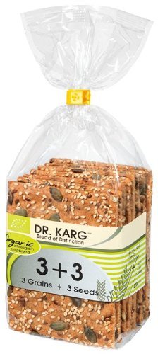 Dr Karg Organic 3 Grain Plus 3 Seeds Crispbread 200 G by Dr Karg