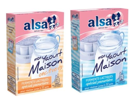 Alsa Mon Yaourt Maison Ferments Lactiques, Spécial Yaoutière