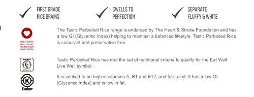 Tastic Rice 1kg- Long Grain Rice - Parboiled Rice - Tastic Parboiled Rice - South African Rice -