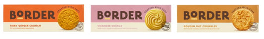 Border Biscuits Variety Pack - Fiery Ginger Crunch, Viennese Whirls, Golden Oat Crumbles