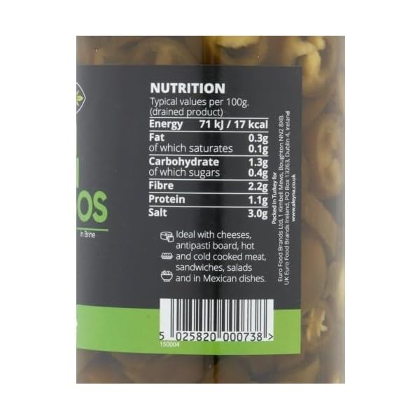 Aleyna Sliced Green Jalapeno Peppers 480g