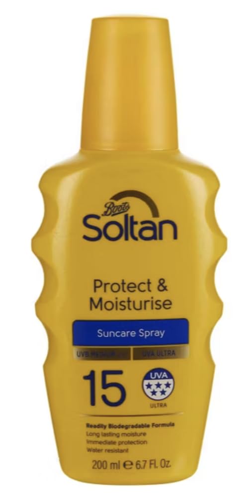 Soltan Protect & Moisturise Suncare Spray SPF15 200ml