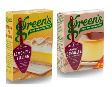 Green's Lemon Pie Filling and Sweet Caramelle Dessert Mix, Home Baking Since 1902 - (Pack of 2)