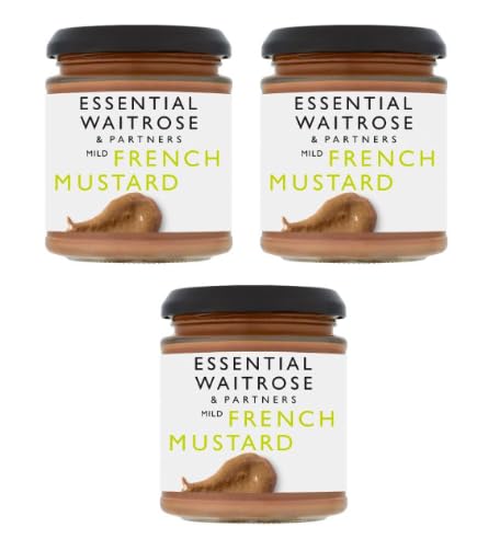 Essential Waitrose & Partners Mild French Mustard, Pack of 3