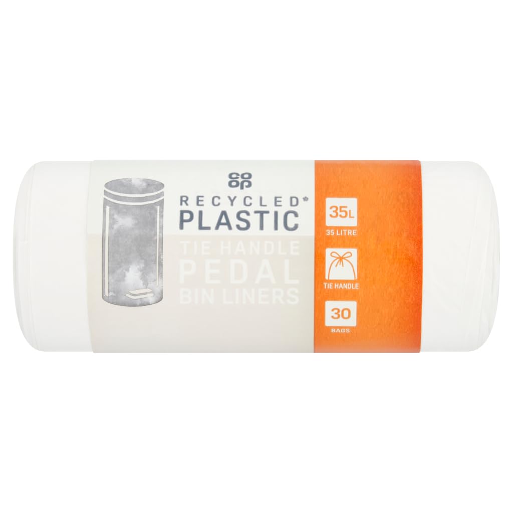 Co-op 30 Tie Handle Pedal Bin Liners Bags