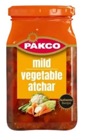 Pakco Mild Vegetable Atchar, Authentic Recipe, Jar, 385g