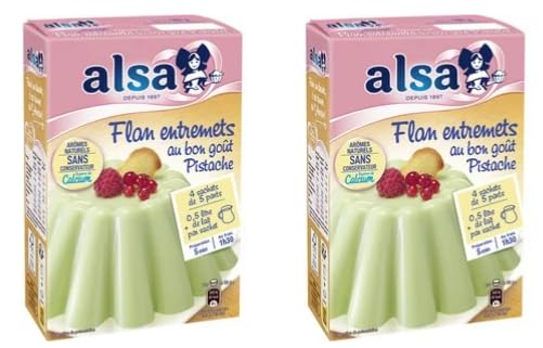 Alsa Pistachio Flan Dessert, Pack of 2