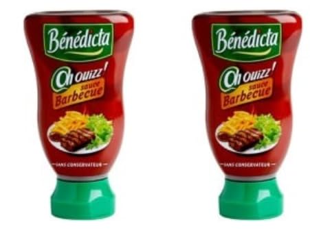 Bénédicta Oh Ouizz! Barbecue Sauce, No Preservatives, Pack of 2