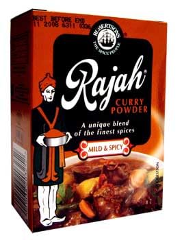 Rajah Curry Powder, Mild & Spicy, Unique Blend of the Finest Spices, 10 Pack