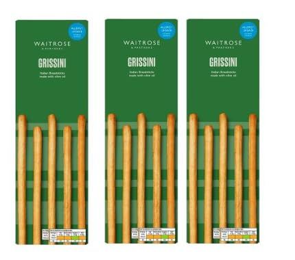 Waitrose Grissini 125g, Pack of 3