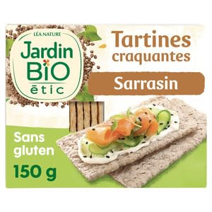 Jardin BiO étic Tartines Craquantes Sarrasin, Gluten Free, 150g