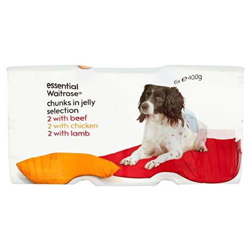Essential Waitrose Meat Selection Chunks in Jelly 6 x 400g