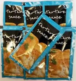 Tartare Sauce Single-Serve Sachets, Condiment Portions, 100 Sachets