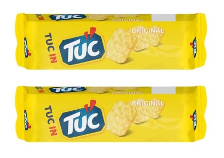 TUC Original Crackers, Salted Snack Biscuits, Pack of 2