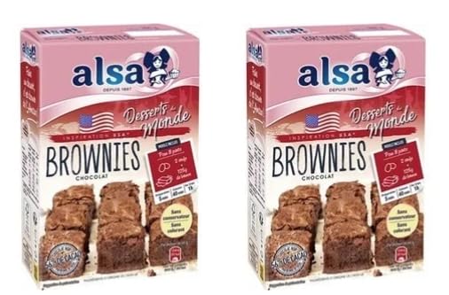 Alsa Preparation Brownies Chocolate, Pack of 2