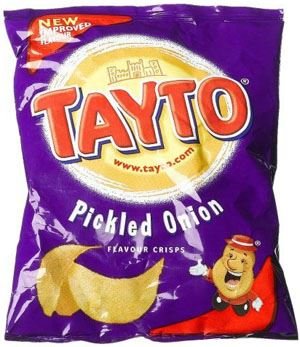 Northern Irish Tayto Pickled Onion Full Bag 35g