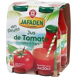 Jafaden 100% Pur Jus De Tomate 4x20cl