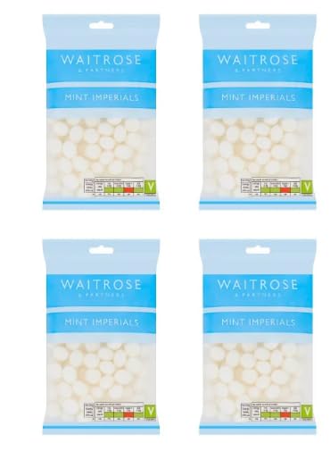 Waitrose & Partners Mint Imperials, Classic Boiled Sweets, Pack of 4