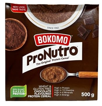 Bokomo ProNutro™ Chocolate Flavoured Protein Cereal, Wheat Free, Gluten Free, High in Protein, 500g