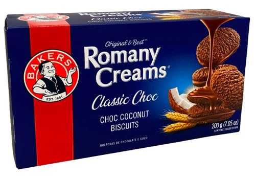 Bakers Romany Creams® Classic Choc Coconut Biscuits, 200g