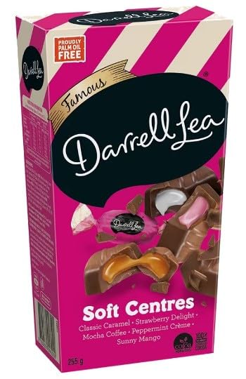 Darrell Lea Soft Centres, Classic Caramel, Strawberry Delight, Mocha Coffee, Peppermint Crème and Sunny Mango, 255g