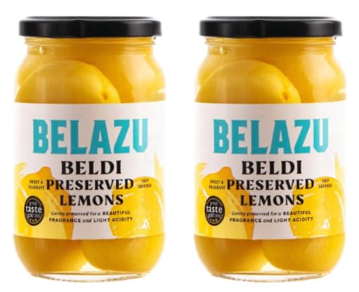 BELAZU Beldi Preserved Lemons, Sweet and Fragrant, Light Acidity - (Pack of 2)