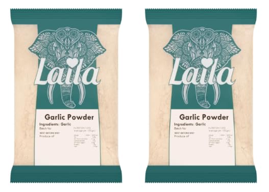 Laila Garlic Powder, Pure Garlic Ingredient, Pack of 2