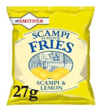 Smiths Scampi Fries, Scampi & Lemon Flavour, Crispy Snack - Pack of 6
