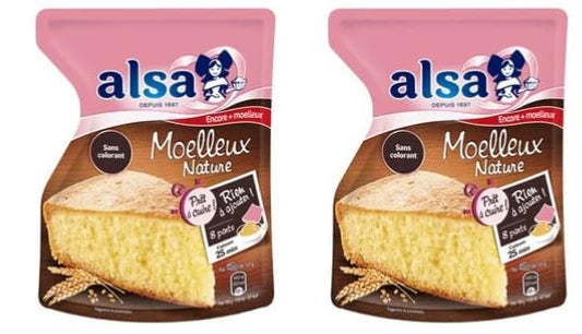 Alsa Soft Ready-to-Bake Plain Cake (Doypack), Pack of 2