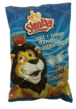 Simba Salt & Vinegar Flavoured Potato Chips, 125g