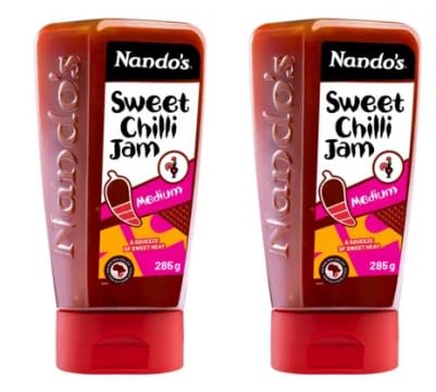 Nando's Sweet Chilli Jam, Medium Heat, 285g, Pack of 2