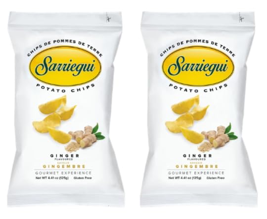 Sarriegui Potato Chips, Ginger Flavoured, Gluten Free, Gourmet Experience, 125g, Pack of 2