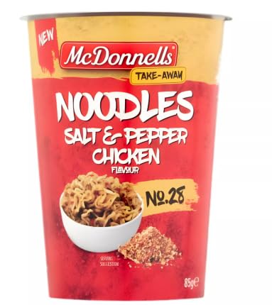McDonnells Take-Away Noodles, Salt & Pepper Chicken Flavour, Cup, 85g