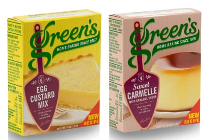 Green's Egg Custard Mix and Sweet Carambelle Mix, Home Baking - (2 Pack)