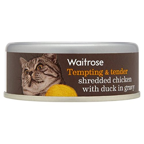Waitrose Shredded Chicken with Duck in Gravy 80g