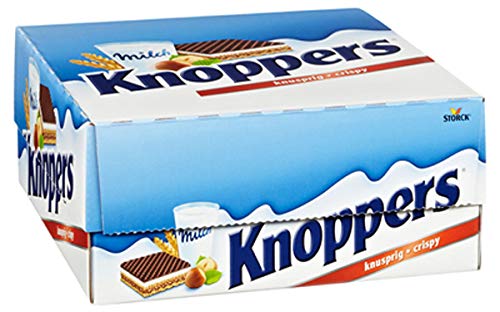 Knoppers Chocolate Wafer Wrapped Biscuits Present box Qty 24