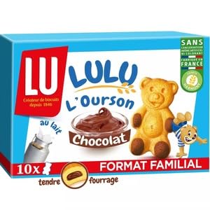 LU Lulu L'Ourson Chocolate Milk Biscuits with Soft Filling