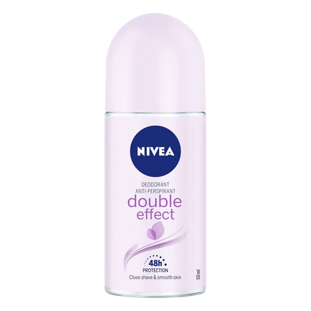 Nivea Double Effect Deodorant Roll-On, 1.7 Fluid Ounce